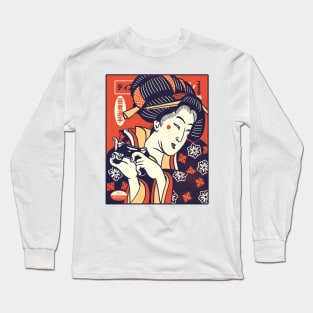 Gamer Series: Geisha (Light Colored Shirts) Long Sleeve T-Shirt